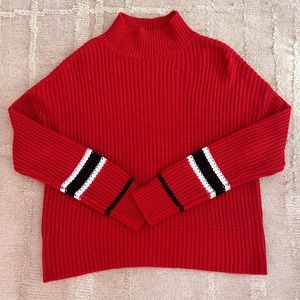 Brand: Sanctuary Size: Small Style: Red sweater with black and white stripe
